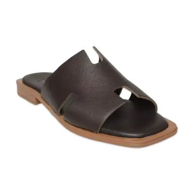 Zeyn 8012 Kahverengi Kadın Terlik - 3