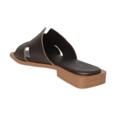 Zeyn 8012 Kahverengi Kadın Terlik - 4